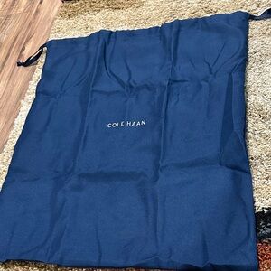 Cole Haan Navy Laundry Storage Dust Bag 17 3/4" x 21" Quality Ribbon Ties NWOT